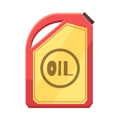 Oil production industry cartoon style composition with isolated petroleum icon on blank background vector illustration