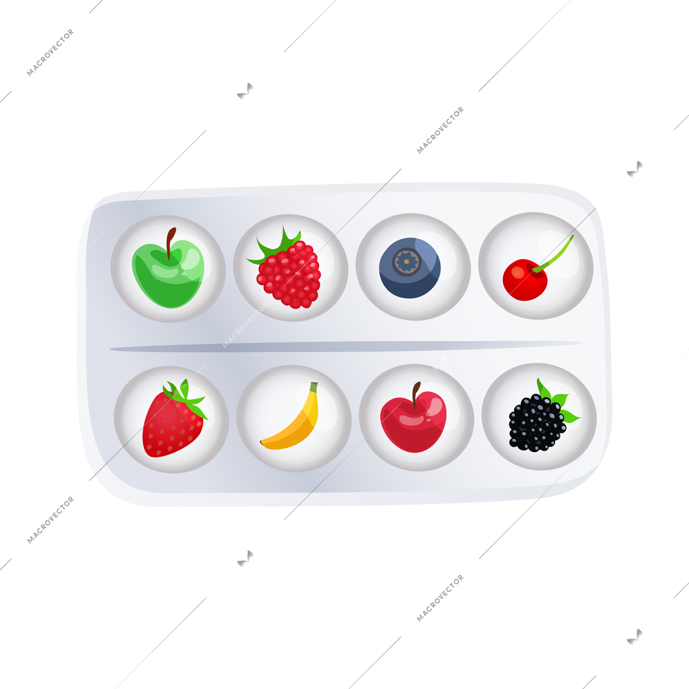 Biological active additives composition with isolated image of medical supplies on blank background vector illustration