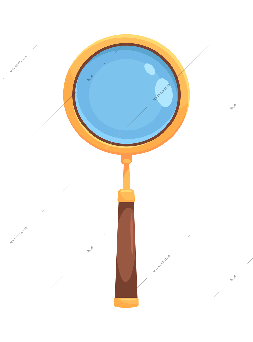 Private detective spy composition with isolated doodle style icon on blank background vector illustration