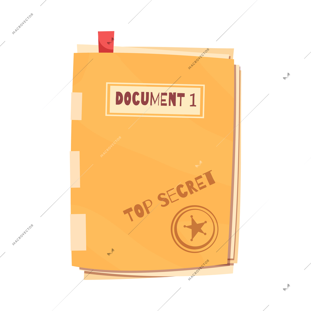 Private detective spy composition with isolated doodle style icon on blank background vector illustration