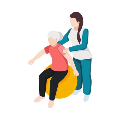 Nursing home elderly people composition with medical care activity and assistance images vector illustration