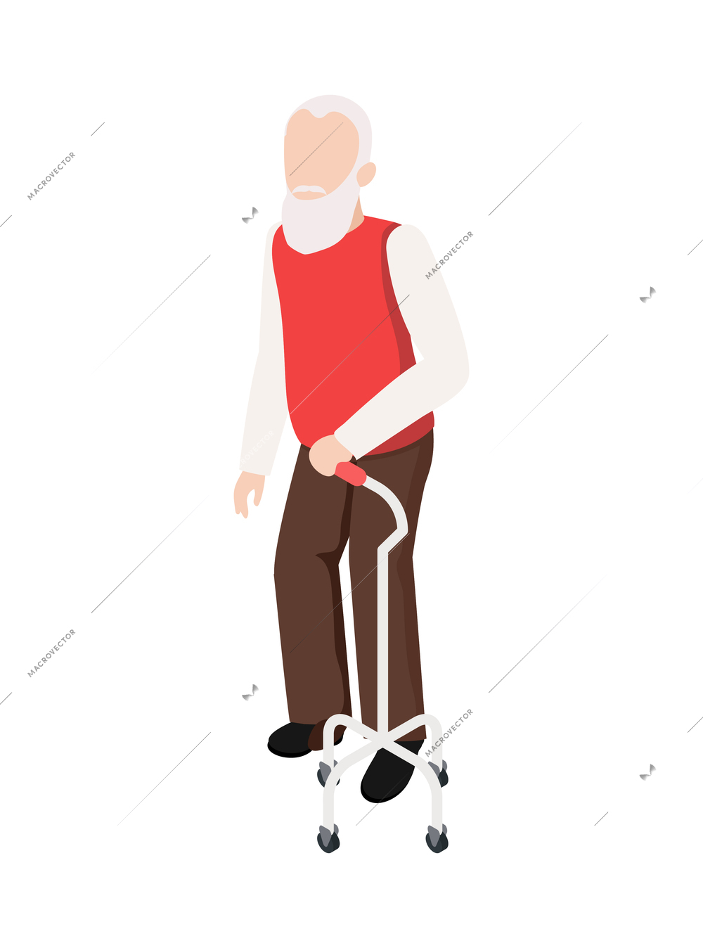 Nursing home elderly people composition with medical care activity and assistance images vector illustration