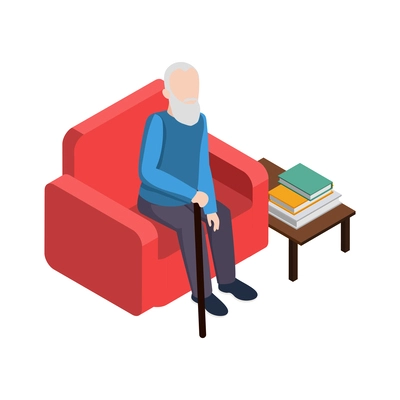 Nursing home elderly people composition with medical care activity and assistance images vector illustration