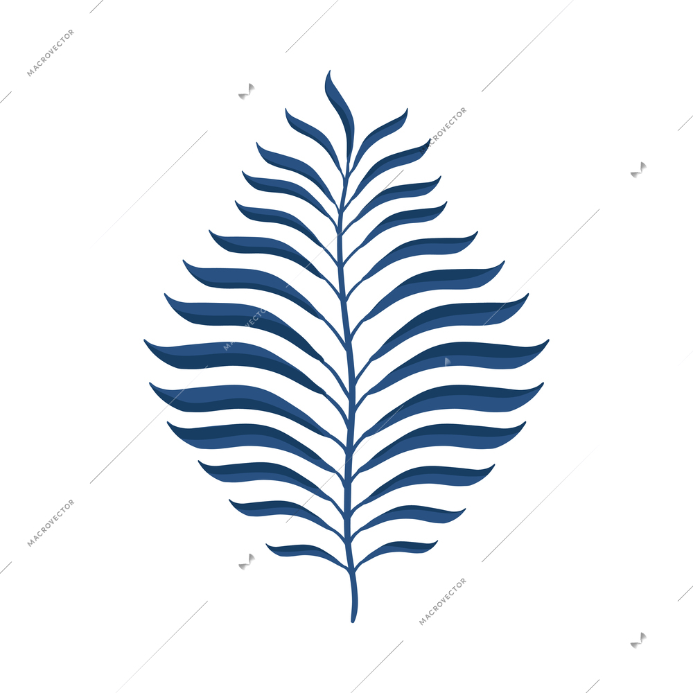 Tropical plants composition with isolated icon of exotic plant on blank background vector illustration
