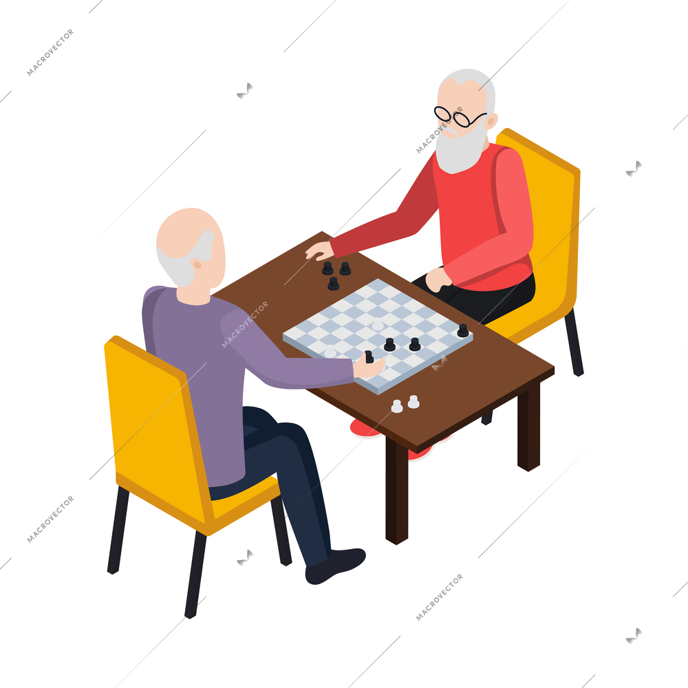 Nursing home elderly people composition with medical care activity and assistance images vector illustration