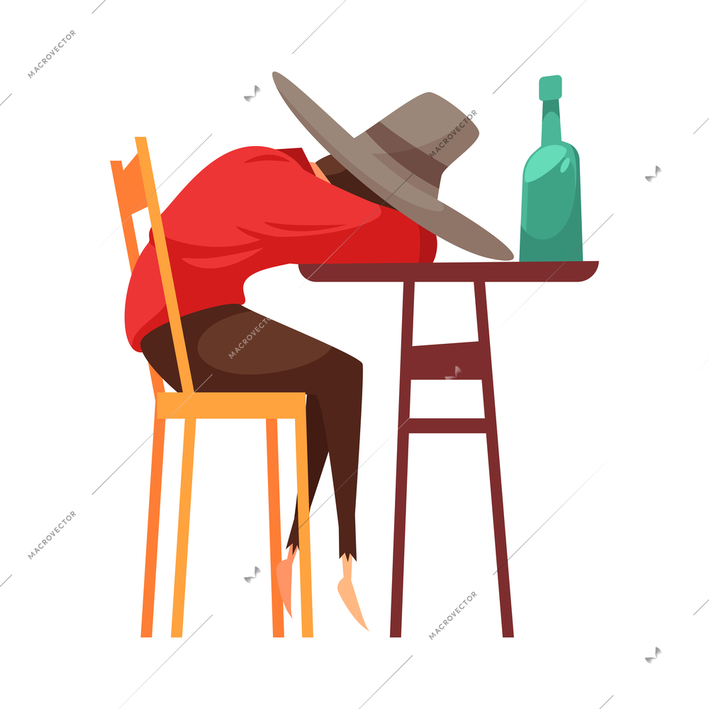 Cowboy wild west composition with isolated vintage cartoon style human character on blank background vector illustration