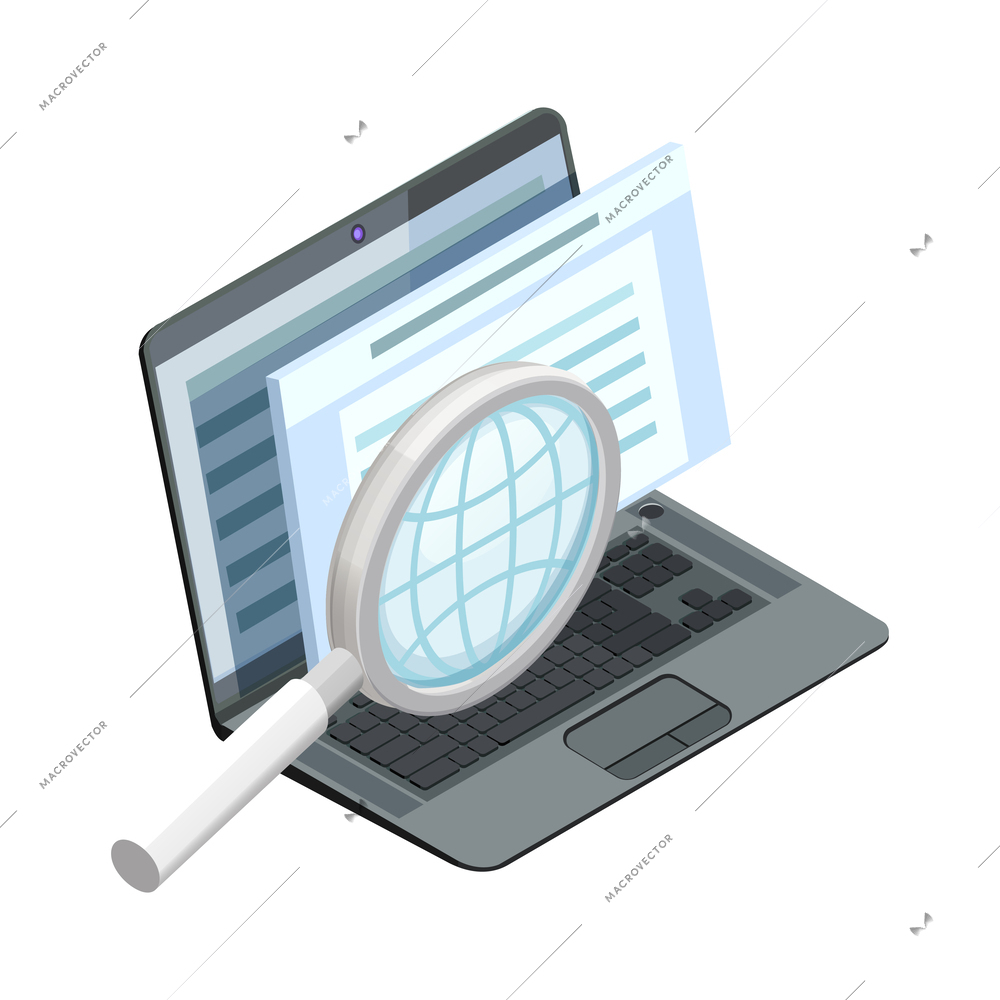 Online education distance learning isometric concept icon vector illustration