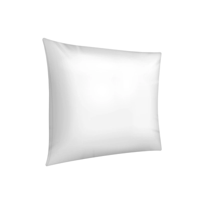 Realistic white blank pillow isolated vector illustration