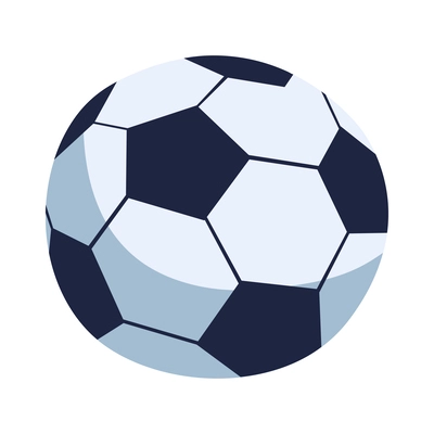 Football in flat style icon vector illustration