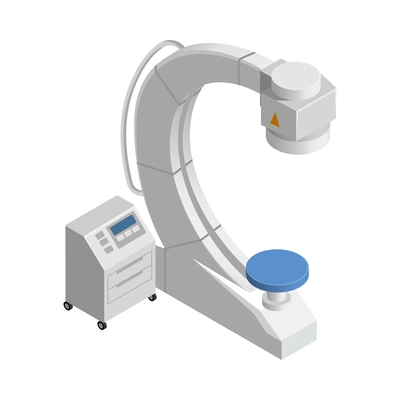 Isometric xray scanner equipment icon 3d vector illustration