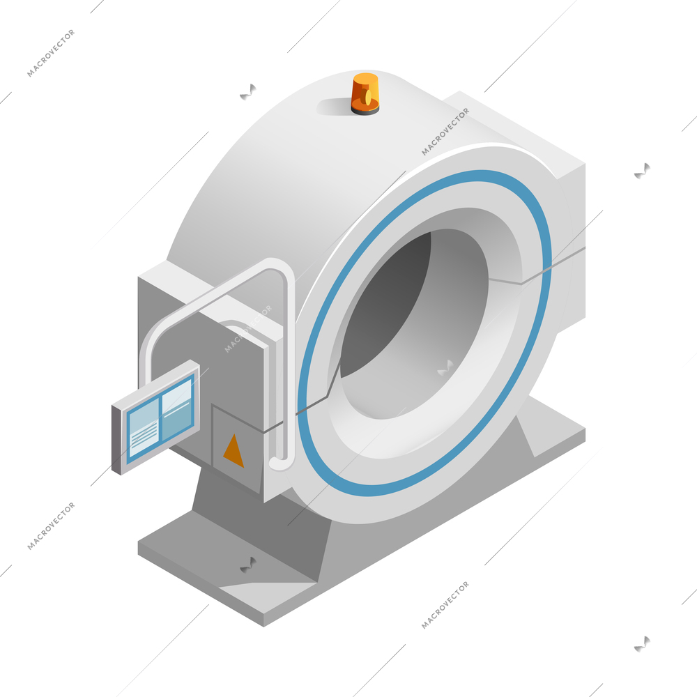 Ct scanner medical equipment isometric icon 3d vector illustration