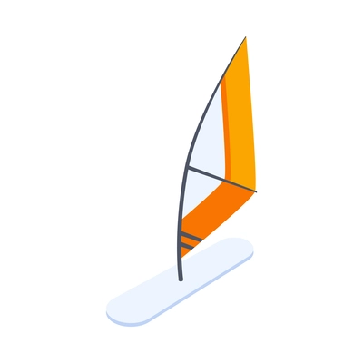 Sailboard isometric icon 3d vector illustration