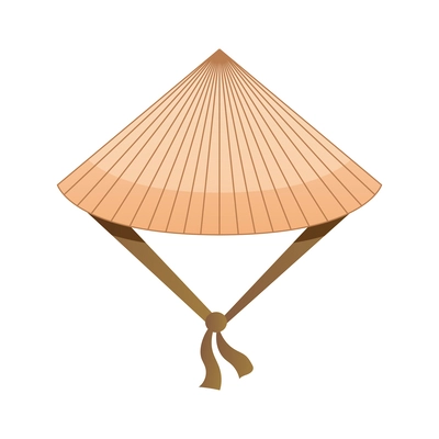 Non la traditional vietnamese conical hat flat vector illustration