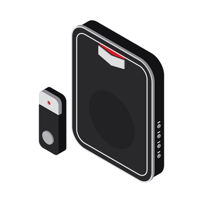 Wireless electronic device isometric icon 3d vector illustration