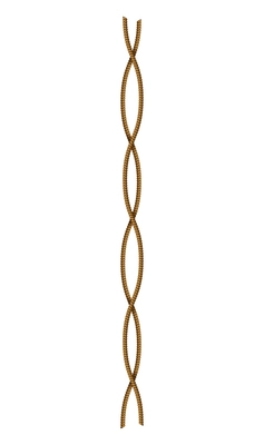 Realistic twisting ropes decorative element on white background vector illustration