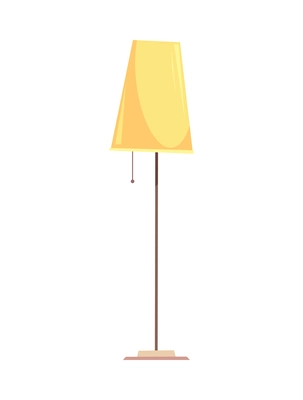 Cartoon standard lamp vector illustration
