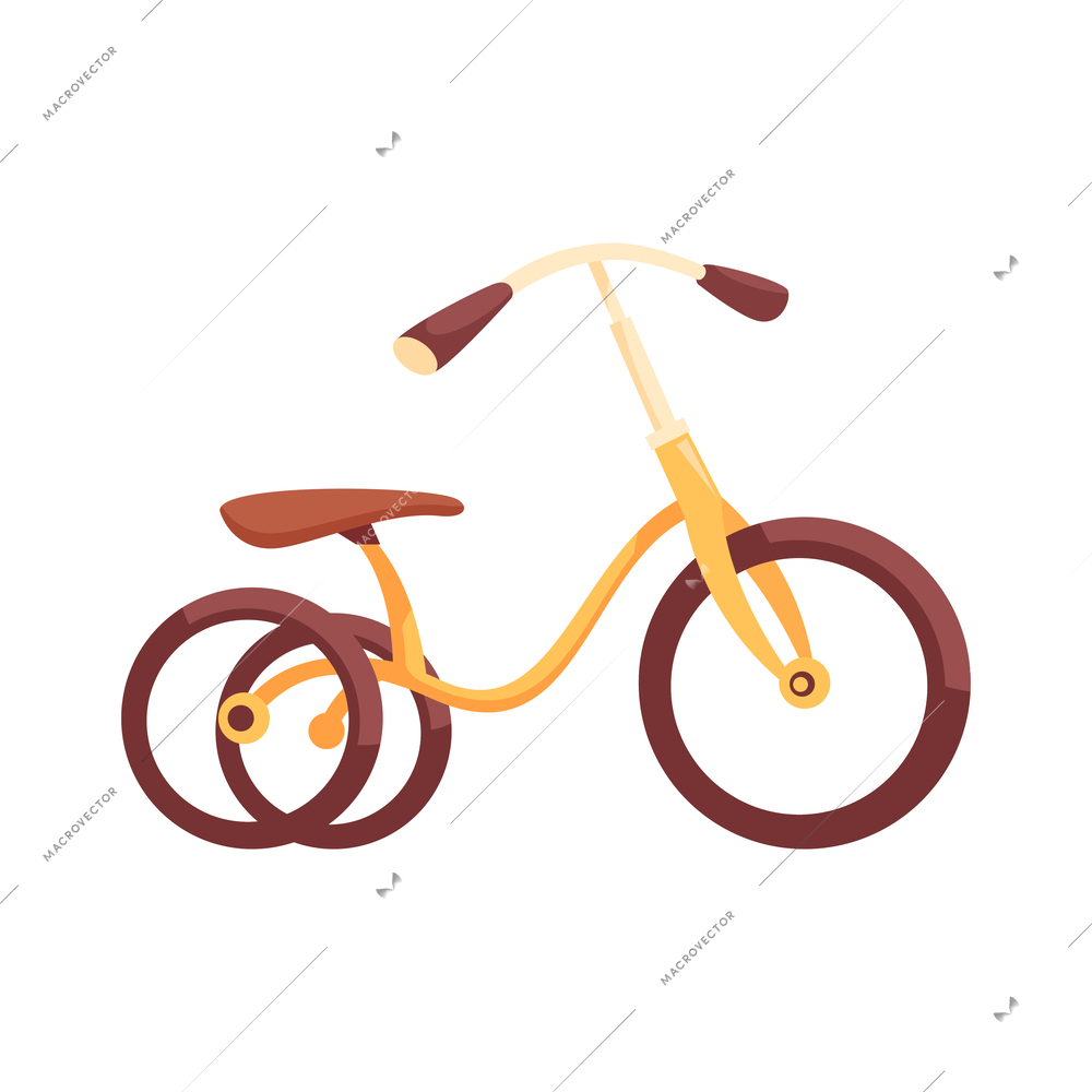 Kid tricycle children bike cartoon icon vector illustration