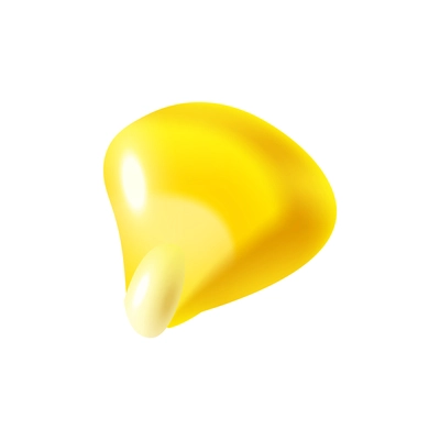 Realistic yellow corn kernel on white background vector illustration