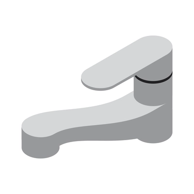 Faucet for kitchen or bathroom isometric icon vector illustration