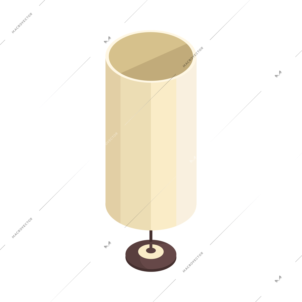Isometric desk lamp for bedside table icon vector illustration