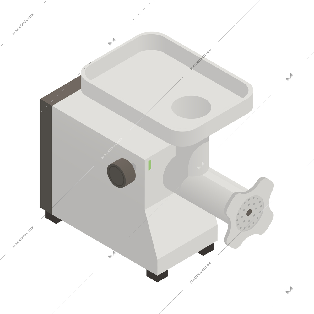 Professional mincing machine isometric icon 3d vector illustration