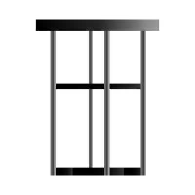 Black stool in loft style flat icon vector illustration