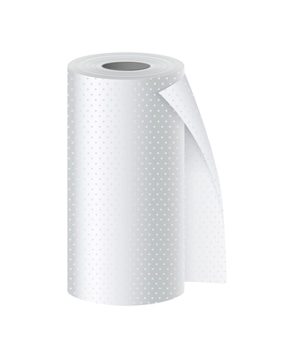 Realistic roll of white paper towel vector illustration