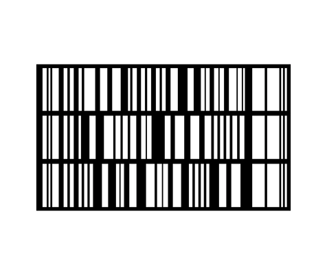 Realistic product barcode on white background vector illustration