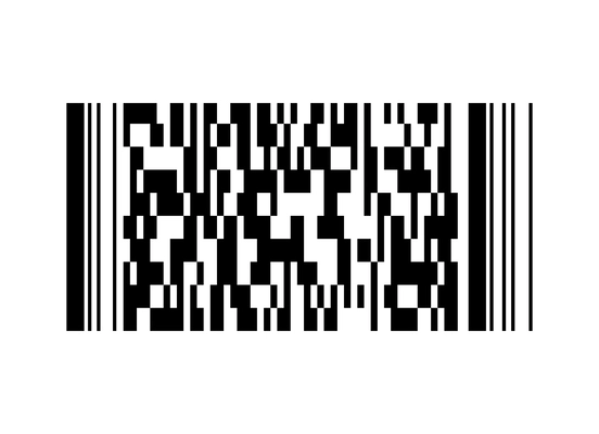 Realistic barcode against white background vector illustration