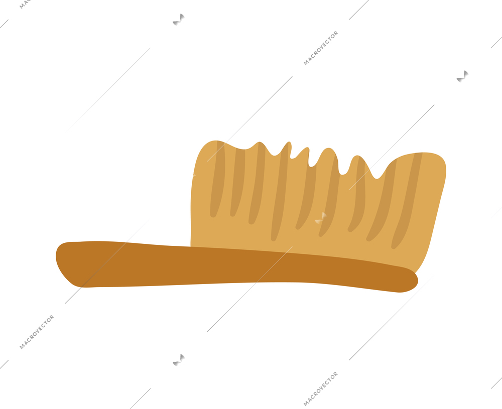 Archeological brush flat icon on white background vector illustration