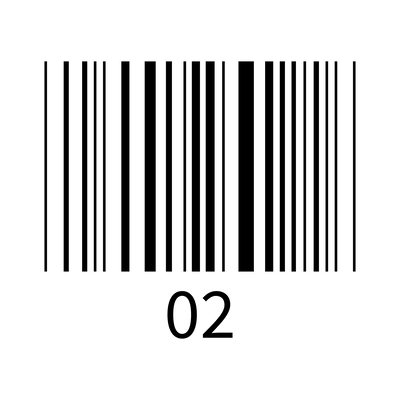 Realistic product barcode with numbers vector illustration