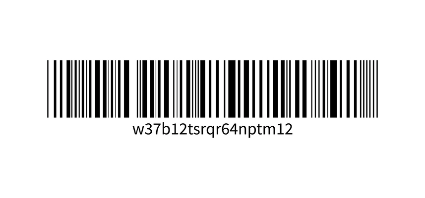 Realistic barcode vector illustration