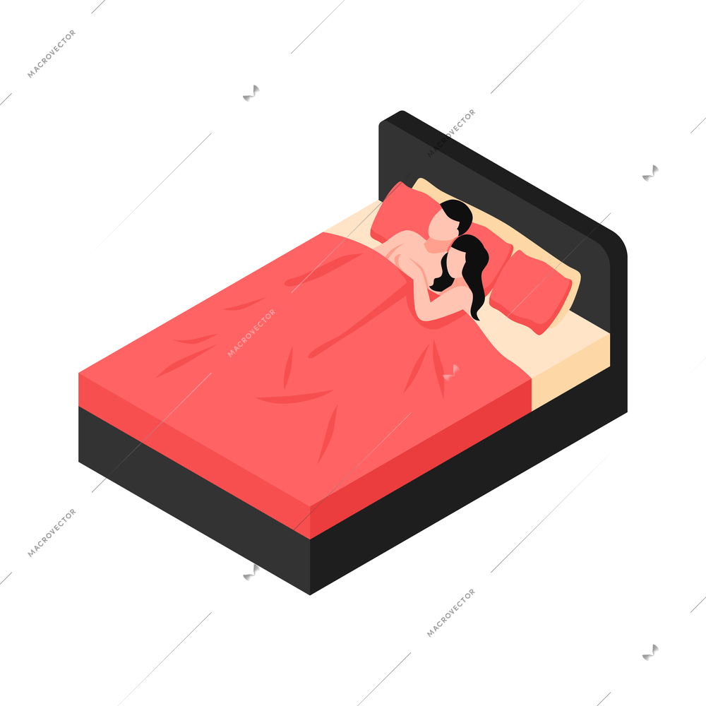 Isometric daily routine composition with faceless human characters on blank background vector illustration