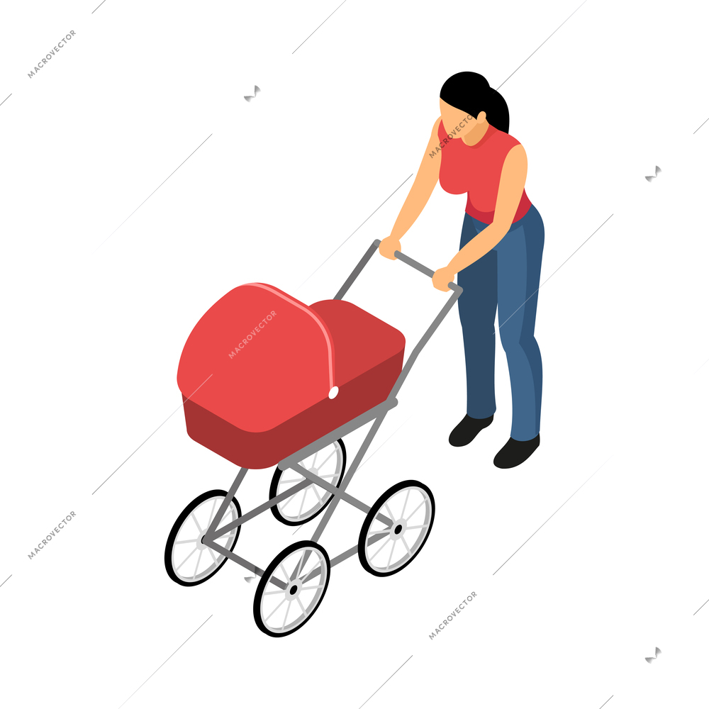 Isometric disable people composition with isolated human character of needy person on blank background vector illustration
