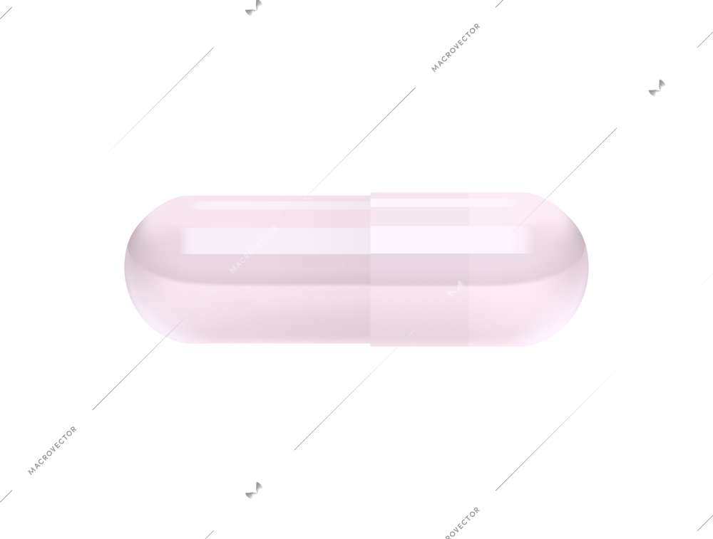 Medicine pills realistic composition with isolated top view image of medication drug vector illustration