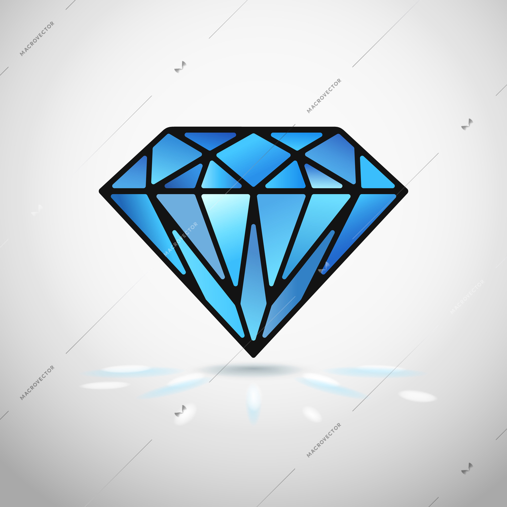 Abstract diamond icon or symbol vector illustration