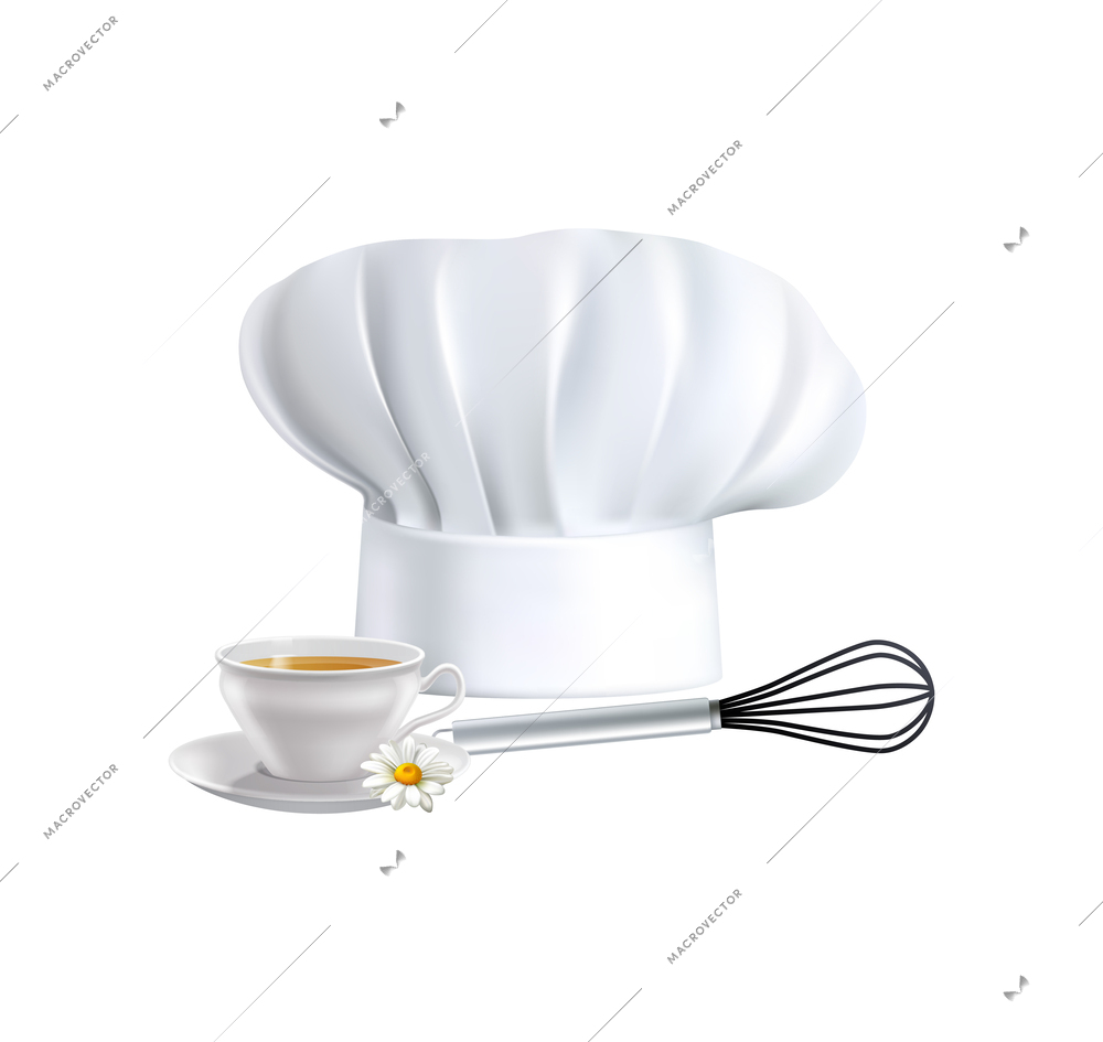 Professions hats composition with isolated view of accessories and hat on blank background vector illustration