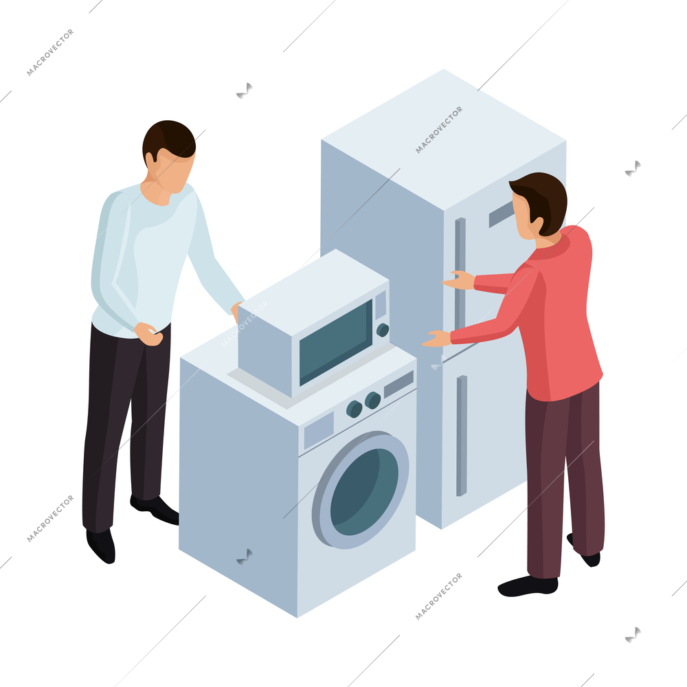 Sharing economy isometric composition with human characters sharing items on blank background vector illustration