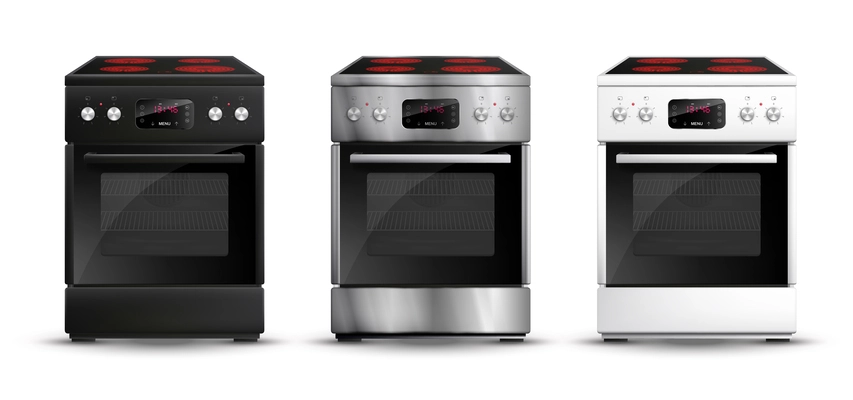 Realistic Kitchen Appliances Set, Vectors