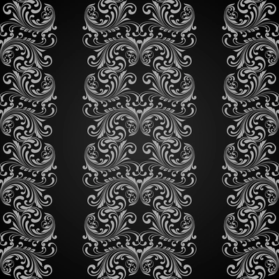 Vertical grey ornamental seamless pattern background vector illustration