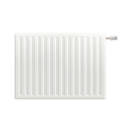 Realistic white indoors heating radiator isolated on white background vector illustration