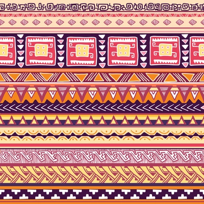 Seamless traditional culture tribal texture vector illustration