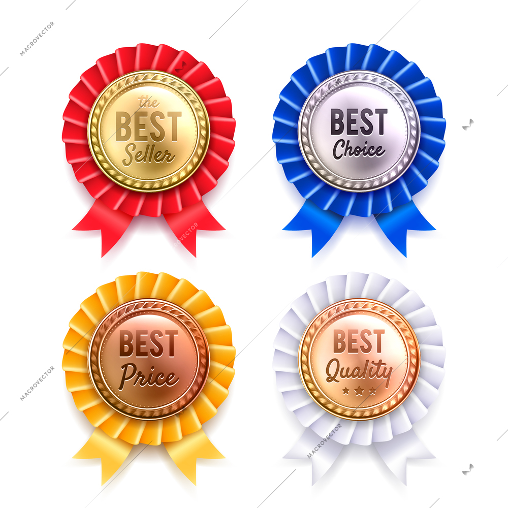 label Bestseller in gold and silver premium sticker design. vector