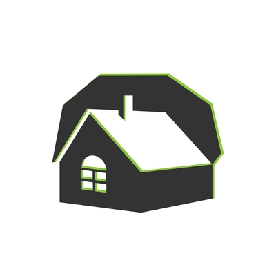 Abstract house real estate icon template vector illustration