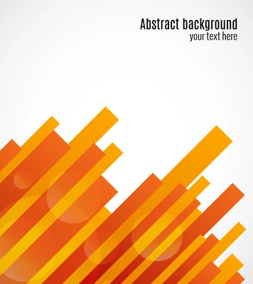 Abstract decorative geometric red and orange background template with lines vector illustration