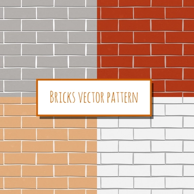 Seamless brick wall paper decorative rectangular pattern vector illustration