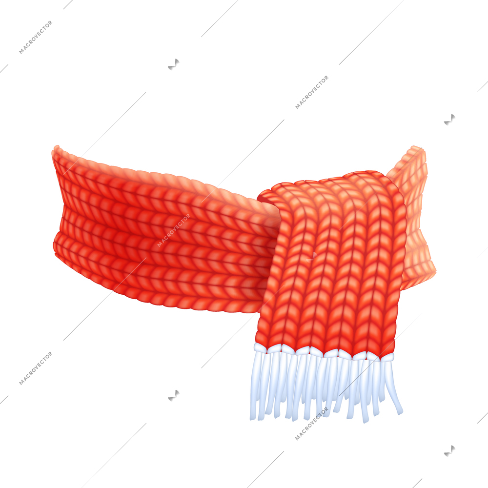 New season winter accessories collection hand knitted red white for men women and children flat pictogram vector illustration