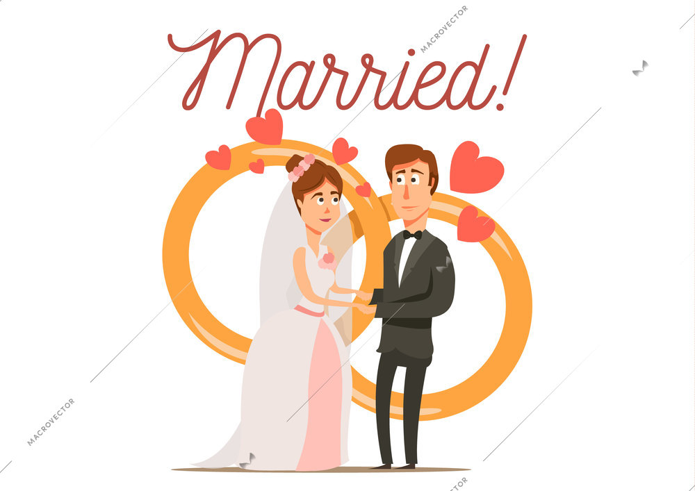 Marriage Divorce Set Flat Background Newly Vector Illustration 27588 |  Macrovector Free Vector