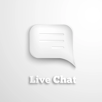 Live chat message speech talk text bubble communication icon vector illustration