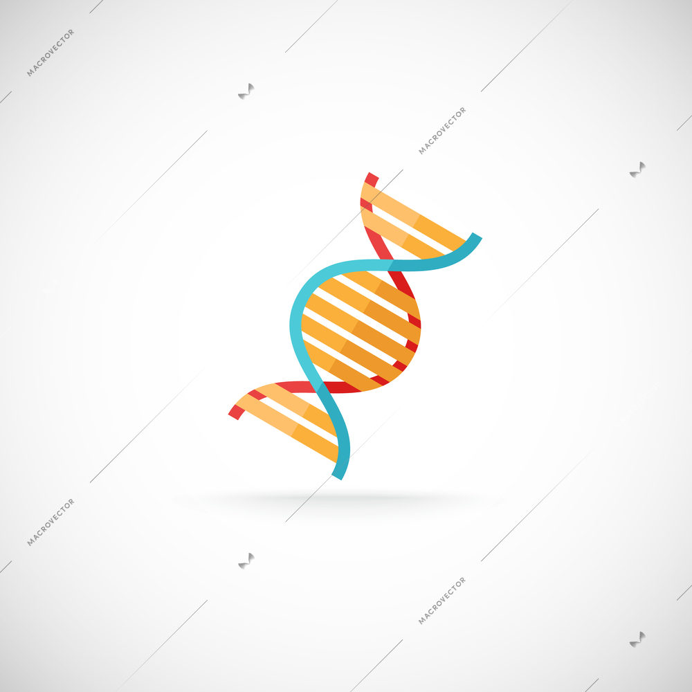 Decorative chemistry biological scientific genetic research DNA molecule helix structure segment symbol emblem icon print